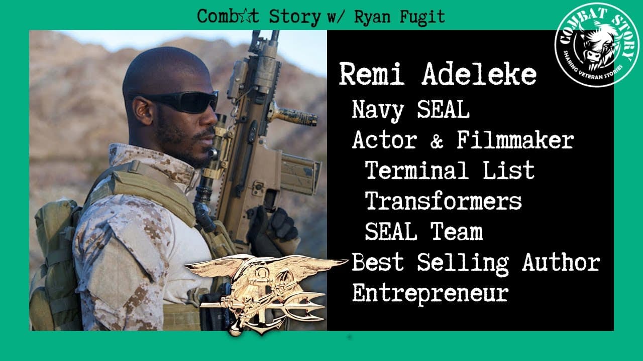 Became a Navy SEAL Not Knowing How to Swim | Actor | Terminal List | Remi Adeleke Combat Story Ep 83