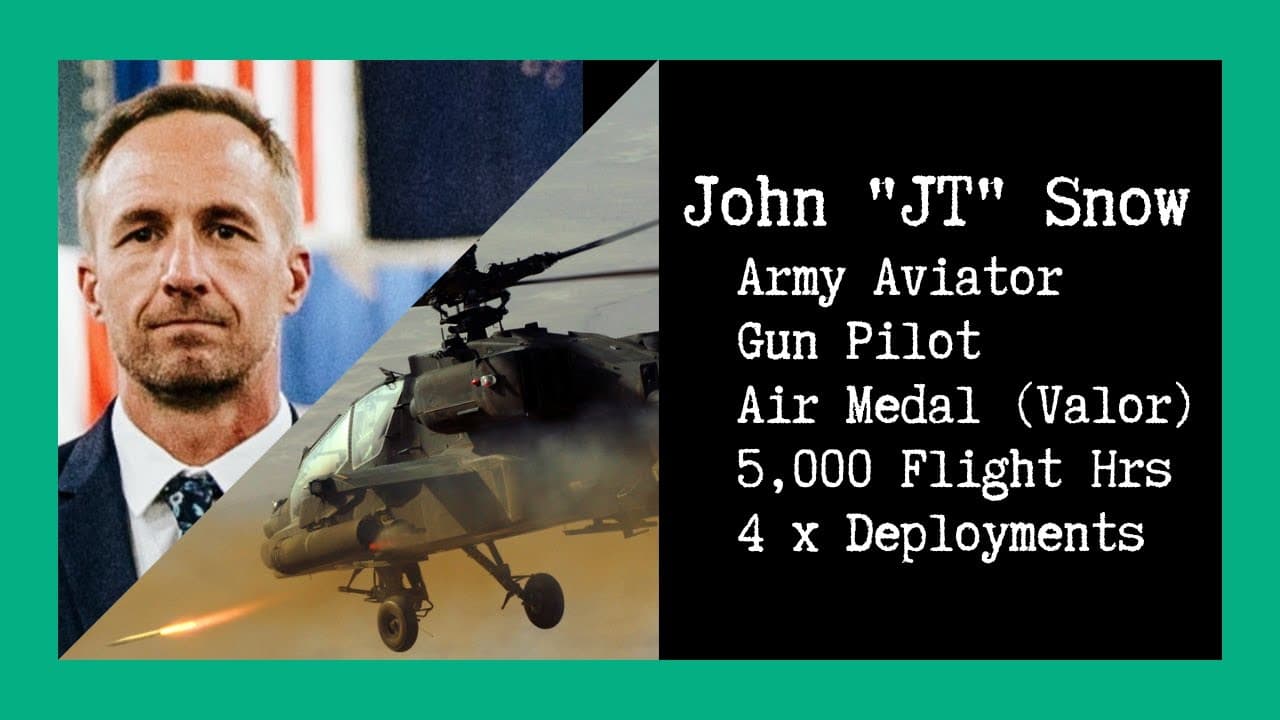 Combat Story (Ep 2): JT Snow AH-64 Apache Pilot & Standardization Instructor Pilot